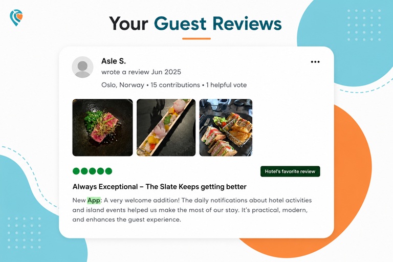 Slate guest review of the app on tripadvisor